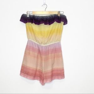 Alice + Olivia Ombré Rainbow Romper size 6